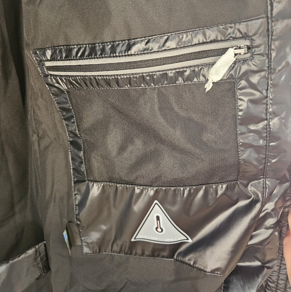 NWT Pajar Black Solstice Long Down Puffer Quileted Winter Jacket - size large - Picture 9 of 16
